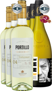3 + 3 L'Homme Chardonnay Reserve + Portillo Chardonnay 